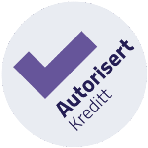 Autorisert kreditt rund logo