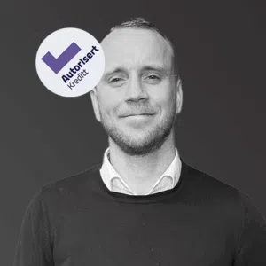 ANdreas Wahlmann autorisert liten sort hvitt profilbilde