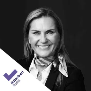 Katrine Gulbrandsen Olsen autorisert rådgiver kreditt profilbilde lite sort hvitt