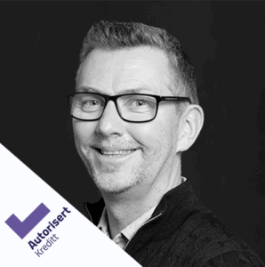 Kjetil Rognerud autorisert rådgiver kreditt lite profilbilde sort hvitt