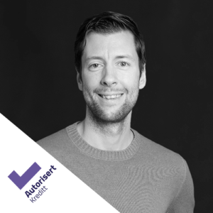 Daniel Bruland autorisert rådgiver kreditt profilbilde lite i sort hvitt