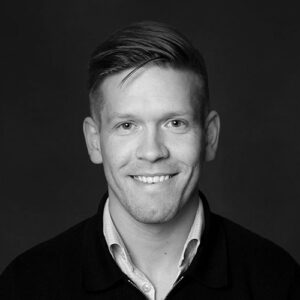 Stian Olsen profilbilde lite sort hvitt
