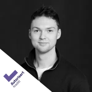 Vegard vabø autorisert rådgiver kreditt lite profilbilde i sort hvitt