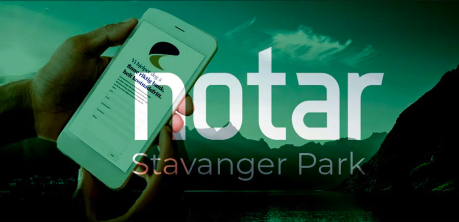 Notar Stavanger Park headerbilde med logo